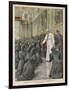 Pope Pius X (Giuseppe Sarto) Pope and Saint Receiving Pilgrims from Lombardy at the Vatican-Achille Beltrame-Framed Photographic Print