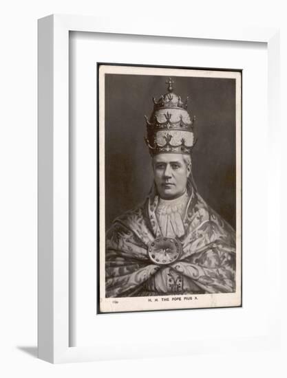 Pope Pius X in Tiara-null-Framed Photographic Print