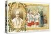 Pope Pius X Teaching Plainsong When Bishop of Mantua, 19th Century-null-Stretched Canvas
