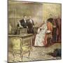 Pope Pius XI Listens to the Radio Broadcast of a Concert-Alfredo Ortelli-Mounted Art Print