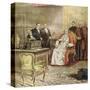 Pope Pius XI Listens to the Radio Broadcast of a Concert-Alfredo Ortelli-Stretched Canvas