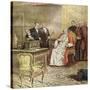 Pope Pius XI Listens to the Radio Broadcast of a Concert-Alfredo Ortelli-Stretched Canvas