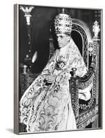 Pope Pius XII Celebrated the 10th Anniversary of His of His Papacy at the Sistine Chapel-null-Framed Photo