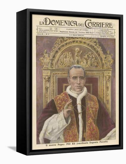 Pope Pius XII (Eugenio Pacelli) Newly Installed in 1939-Munollo-Framed Stretched Canvas