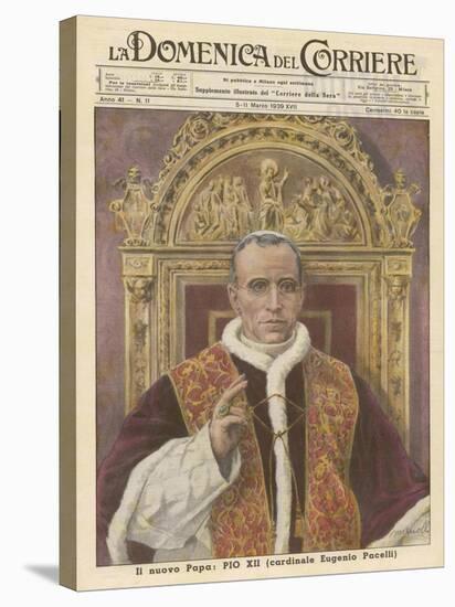 Pope Pius XII (Eugenio Pacelli) Newly Installed in 1939-Munollo-Stretched Canvas