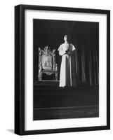 Pope Pius Xii Speaking at the Press Conference-null-Framed Photographic Print