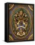 Pope's Coat of Arms in San Clemente Basilica, Rome, Lazio, Italy, Europe-Godong-Framed Stretched Canvas