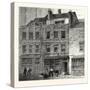 Pope's House Plough Court Lombard Street 1860 London-null-Stretched Canvas