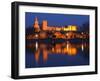 Pope's Palace in Avignon and the Rhone River at Sunset, Vaucluse, Rhone, Provence, France-Per Karlsson-Framed Photographic Print