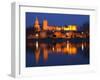 Pope's Palace in Avignon and the Rhone River at Sunset, Vaucluse, Rhone, Provence, France-Per Karlsson-Framed Photographic Print