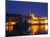 Pope's Palace on the Rhone and Pont Saint St. Benezet, Avignon, Vaucluse, Provence, France-Per Karlsson-Mounted Photographic Print