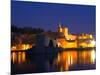 Pope's Palace on the Rhone and Pont Saint St. Benezet, Avignon, Vaucluse, Provence, France-Per Karlsson-Mounted Photographic Print