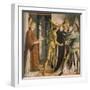 Pope Sixtus II Taking Leave from Saint Lawrence, Circa 1465-Michael Pacher-Framed Giclee Print