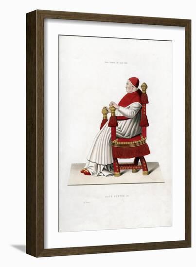 Pope Sixtus IV, 1471-1484-Henry Shaw-Framed Giclee Print