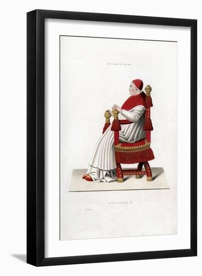 Pope Sixtus IV, 1471-1484-Henry Shaw-Framed Giclee Print