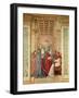 Pope Sixtus IV Installs Bartolommeo Platina as Director of the Vatican Library, C. 1477-Melozzo Da Forli-Framed Giclee Print