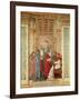 Pope Sixtus IV Installs Bartolommeo Platina as Director of the Vatican Library, C. 1477-Melozzo Da Forli-Framed Giclee Print