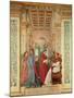 Pope Sixtus IV Installs Bartolommeo Platina as Director of the Vatican Library, C. 1477-Melozzo Da Forli-Mounted Giclee Print