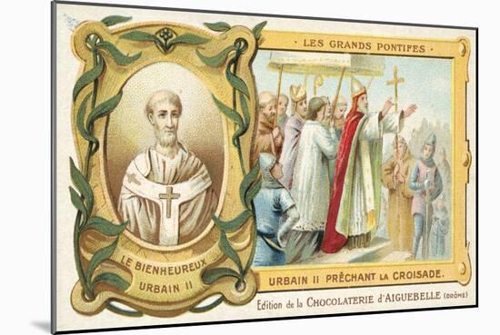 Pope Urban II Preaching the First Crusade, 1095-null-Mounted Giclee Print