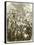 Pope Urban II Preaching the First Crusade in the Market-Place of Clermont-null-Framed Stretched Canvas