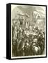 Pope Urban II Preaching the First Crusade in the Market-Place of Clermont-null-Framed Stretched Canvas