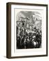 Pope Urban Ii. Preaching the First Crusade in the Market Place of Clermont-null-Framed Giclee Print