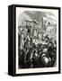 Pope Urban Ii. Preaching the First Crusade in the Market Place of Clermont-null-Framed Stretched Canvas