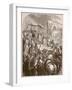 Pope Urban Ii Preaching the First Crusade in the Marketplace of Clermont, 1096-English School-Framed Giclee Print