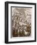 Pope Urban Ii Preaching the First Crusade in the Marketplace of Clermont, 1096-English School-Framed Giclee Print