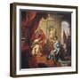 Pope Urban VIII Receiving the Principality of Palestrina from the Hands of Francesco Colonna-null-Framed Giclee Print