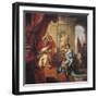Pope Urban VIII Receiving the Principality of Palestrina from the Hands of Francesco Colonna-null-Framed Giclee Print