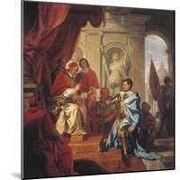 Pope Urban VIII Receiving the Principality of Palestrina from the Hands of Francesco Colonna-null-Mounted Giclee Print