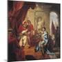 Pope Urban VIII Receiving the Principality of Palestrina from the Hands of Francesco Colonna-null-Mounted Giclee Print