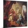 Pope Urban VIII Receiving the Principality of Palestrina from the Hands of Francesco Colonna-null-Mounted Giclee Print