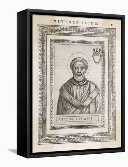 Pope Victor I Pope and Saint-Cavallieri-Framed Stretched Canvas