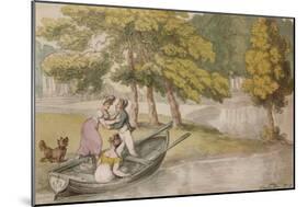 Popes Villa, Twickenham: The Outing, c1819-Thomas Rowlandson-Mounted Giclee Print