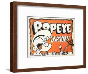 Popeye Cartoon, 1937-null-Framed Art Print