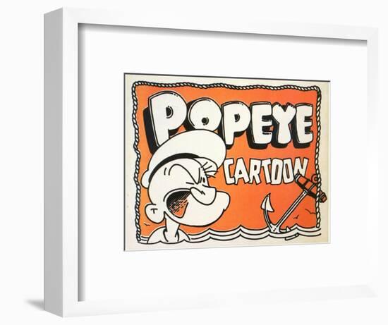 Popeye Cartoon, 1937-null-Framed Art Print