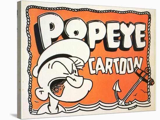 Popeye Cartoon, 1937-null-Stretched Canvas