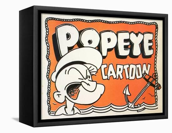 Popeye Cartoon, 1937-null-Framed Stretched Canvas