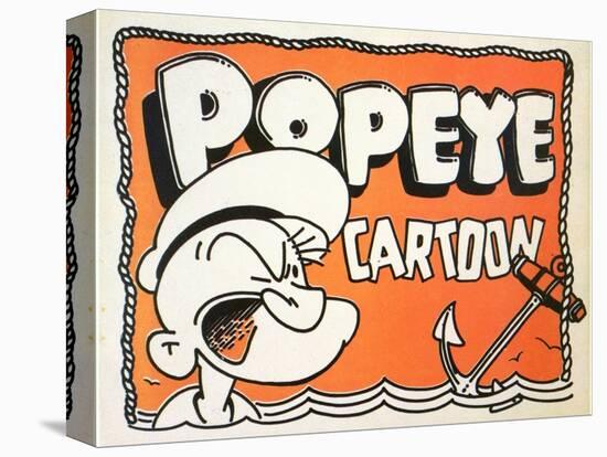 Popeye Cartoon, 1937-null-Stretched Canvas