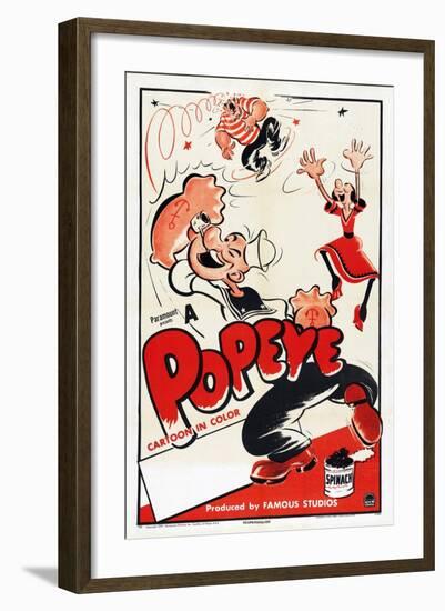 Popeye (Left)-null-Framed Art Print