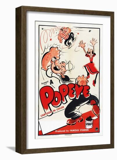 Popeye (Left)-null-Framed Art Print