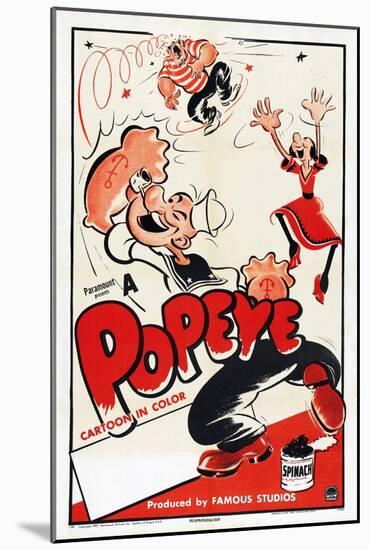 Popeye (Left)-null-Mounted Art Print