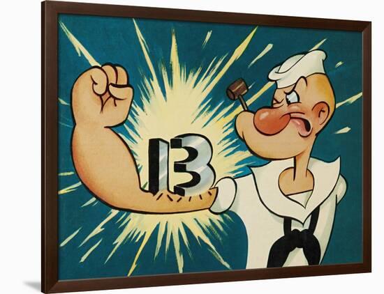 Popeye the Sailor, 1960-null-Framed Giclee Print