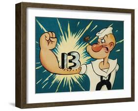 Popeye the Sailor, 1960-null-Framed Giclee Print