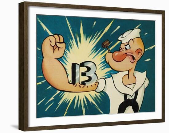 Popeye the Sailor, 1960-null-Framed Giclee Print