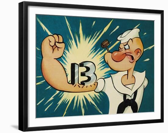 Popeye the Sailor, 1960-null-Framed Giclee Print