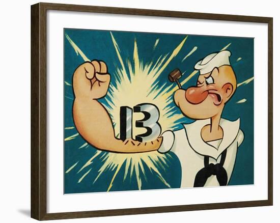 Popeye the Sailor, 1960-null-Framed Giclee Print