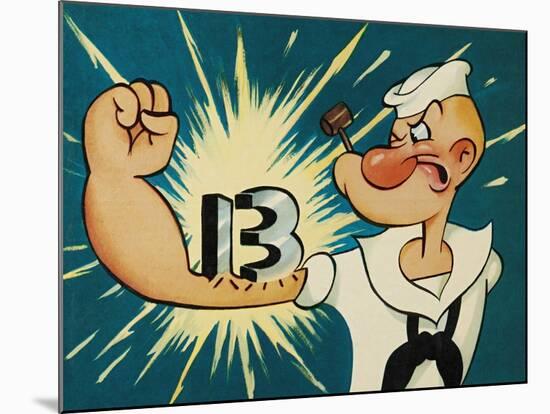 Popeye the Sailor, 1960-null-Mounted Giclee Print
